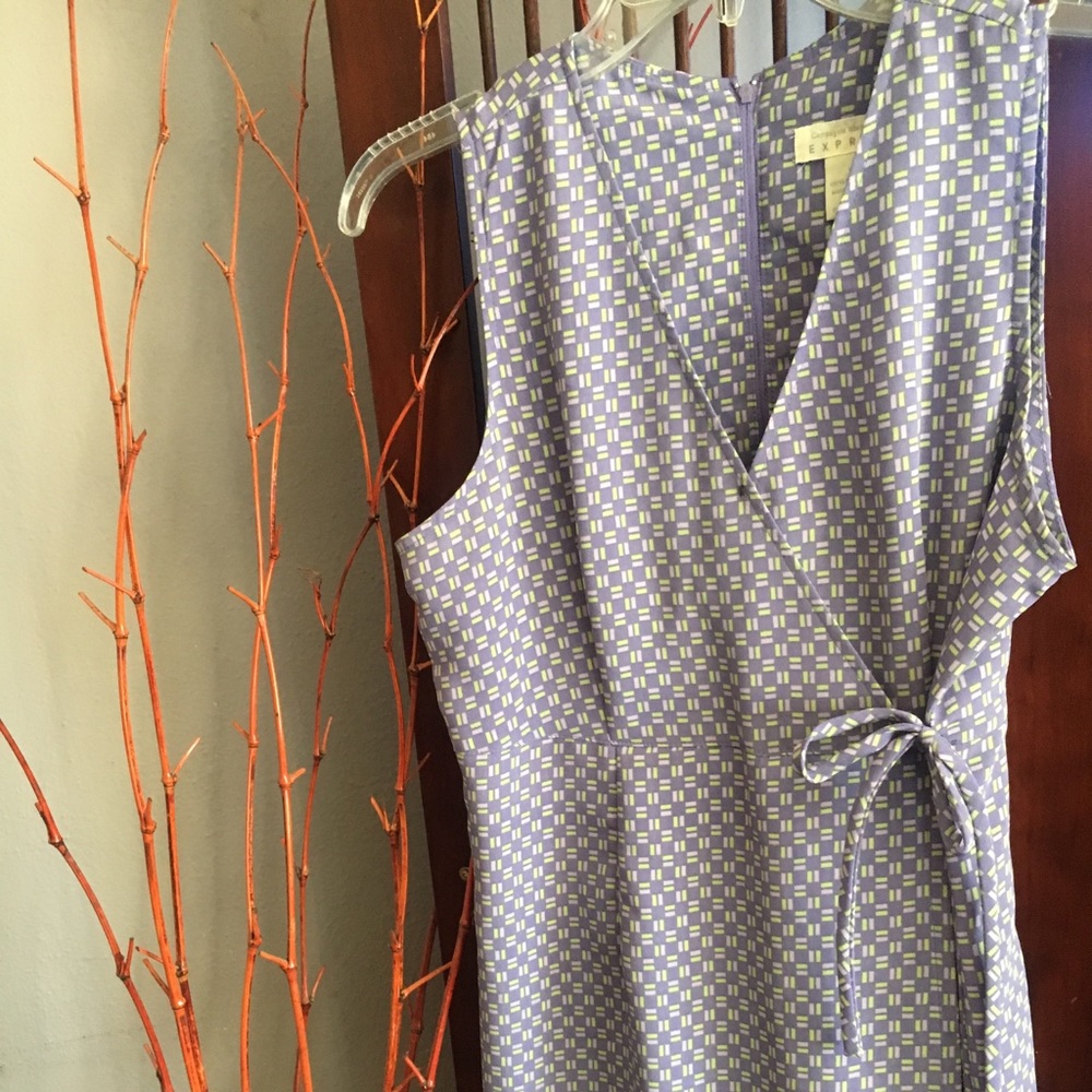 Express lavender and cream skort romper